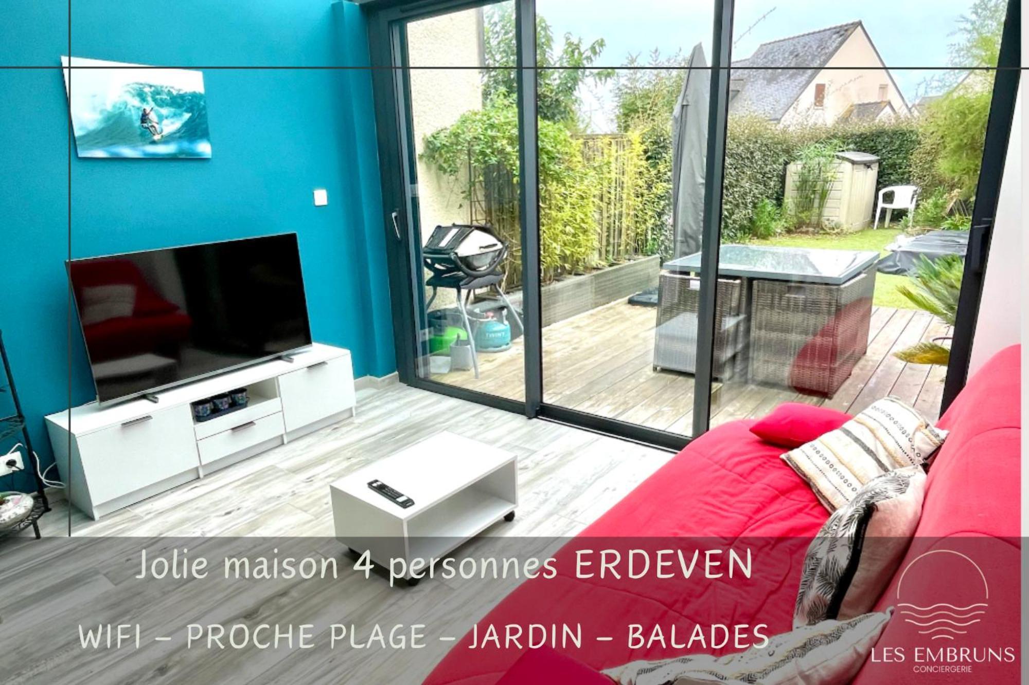 Jolie Petite Maison A 500M De La Plage D'Erdeven Dış mekan fotoğraf